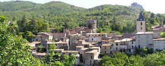 vue du village du chateau Massal