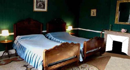 chambre verte du château massal