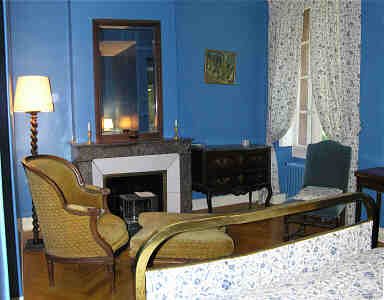 chambre bleue du chateau massal